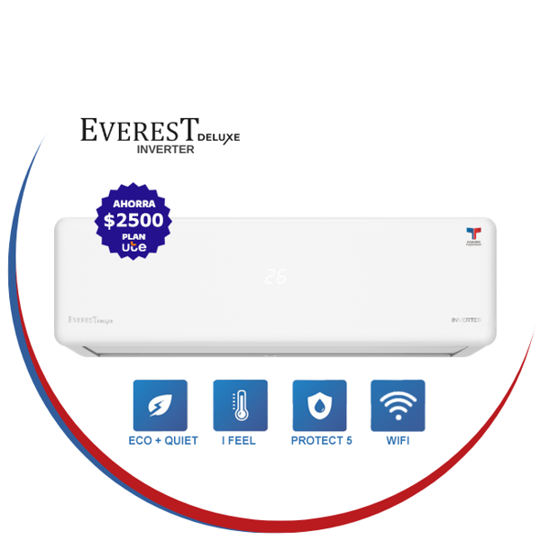 Imagen de Aire Acondicionado Everest Deluxe Inverter 24.000 Btu WiFi