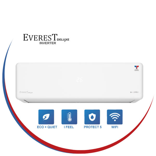 Imagen de Aire Acondicionado Everest Deluxe Inverter 24.000 Btu WiFi - PROXIMO ARRIBO